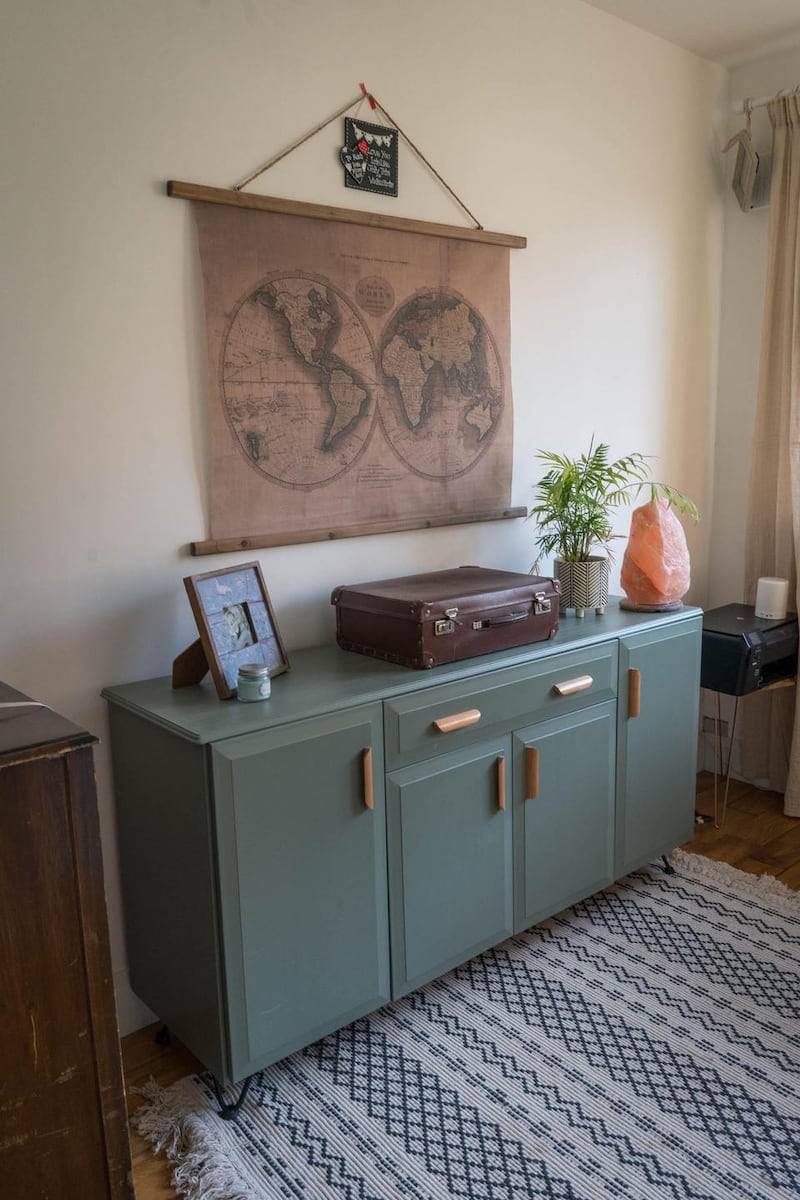 A sideboard restored by Karen Cafferky at her home in Ballaghaderreen, Co Roscommon. Photograph: Keith Heneghan