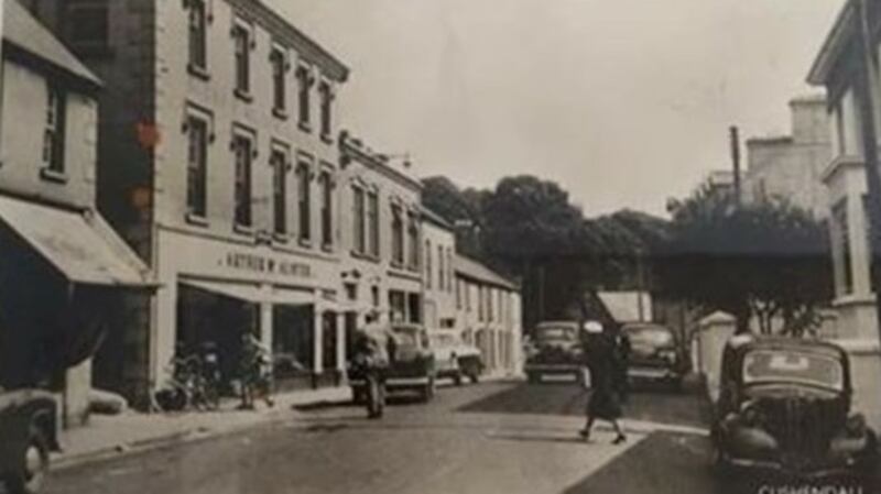 McAlister’s (left) and Cushendall in the early 20th century.