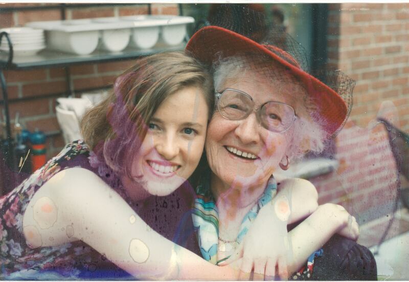 Margaret E Ward with her grandmother Maggie. Photograph: Supplied by Margaret E Ward