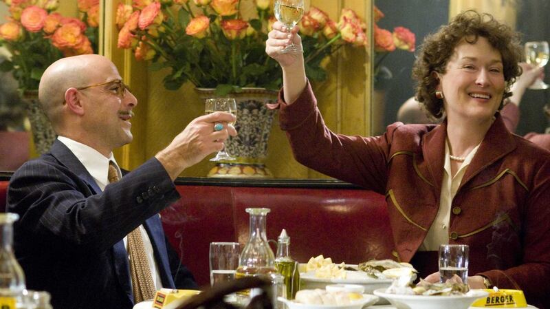 Julie & Julia: Meryl Streep as Julia Child, with Stanley Tucci as Paul Child