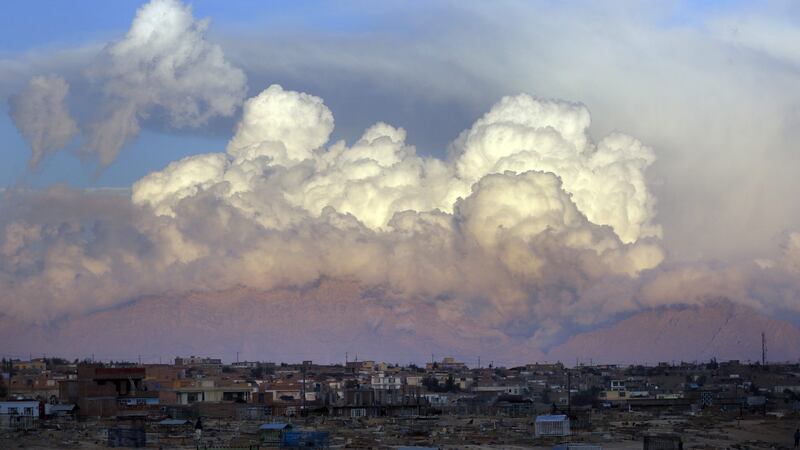 A view of Kabul, Afghanistan, after a strong earthquake with a magnitude of 7.5 hit northern Afghanistan’s Hindu Kush mountain range causing damage in Pakistan and India as well. Photograph: Hedayatullah Amid/EPA