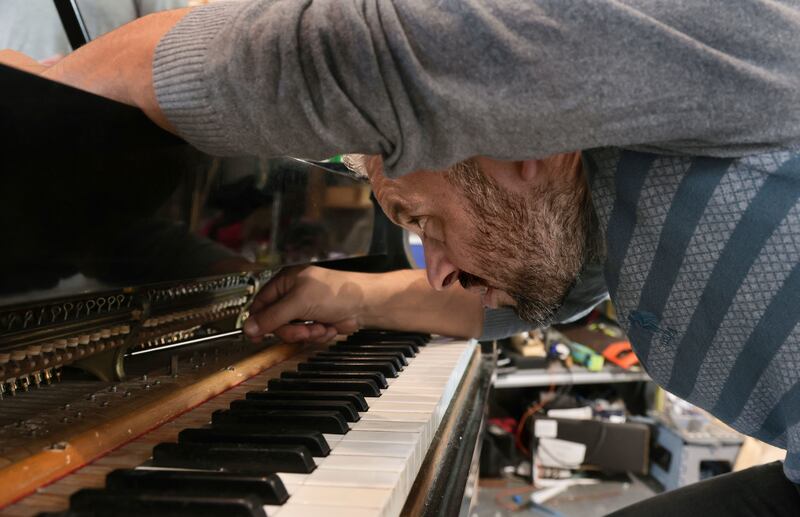 “I had heard about Ireland, how they stand with us and our shared history. I told [Hannah] that I would like to learn more about grand pianos and if [she could] find somewhere that I can train in Ireland.” Photograph: Joe O'Shaughnessy