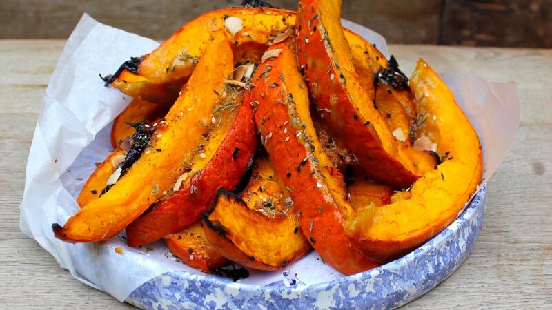 Roasted pumpkin, white miso and caraway.