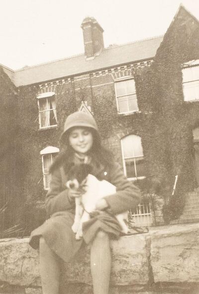 Elizabeth O’Kelly with her dog Captain