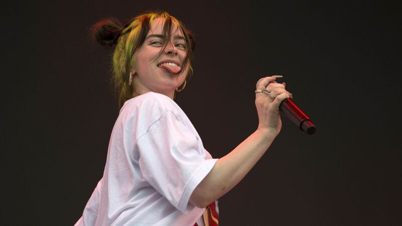 Billie Eilish.  Photograph: Dave Meehan