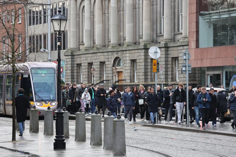 Shoppers in Dublin city centre. Photograph: Nick Bradshaw


