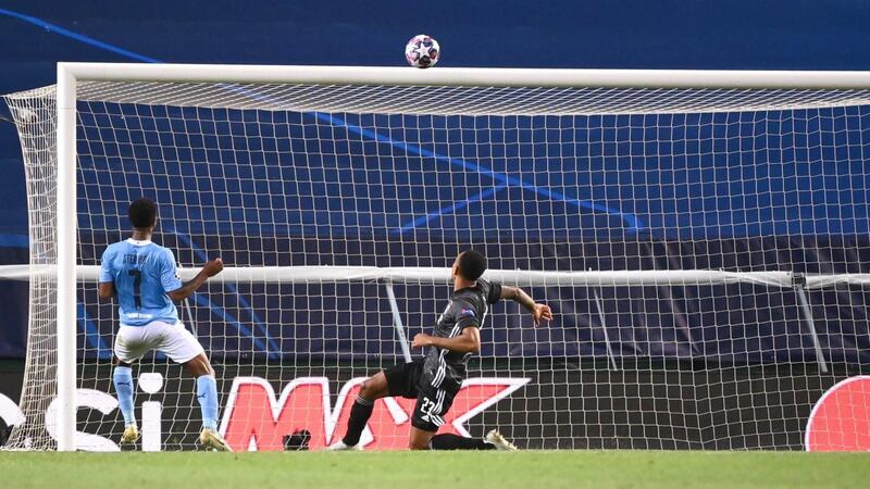 Raheem Sterling missed an open goal in Lisbon on Saturday night. Photograph: EPA