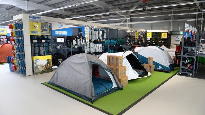 A good response from Irish shoppers to its website prompted Decathlon to open its first store here. Photograph: Dara Mac Donaill