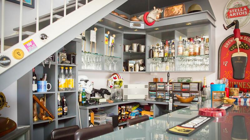 Games room with bar.