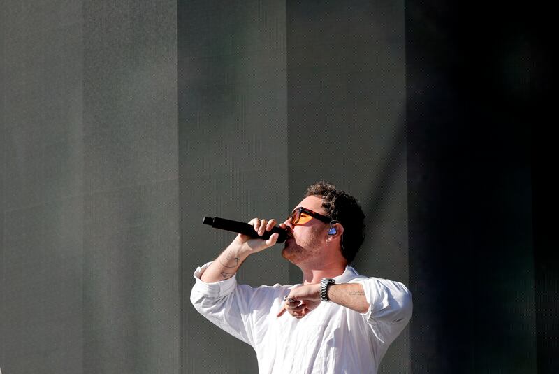 Electric Picnic: Cian Ducrot on the main stage on Saturday. Photograph: Alan Betson