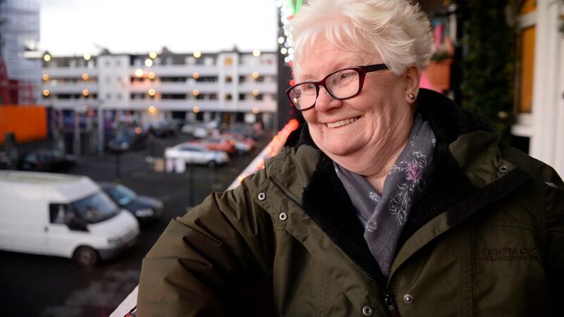 Irene Keogh was born in the tenements before moving to a Herbert Simms designed block in Greek Street. Photograph: Cyril Byrne