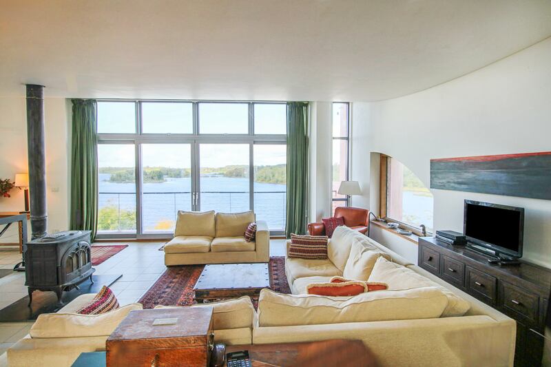 Living area on the top floor