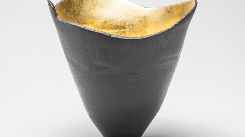Ebonised oak vessel from Emmet Kane, a woodturner from   Castledermot, Co Kildare
