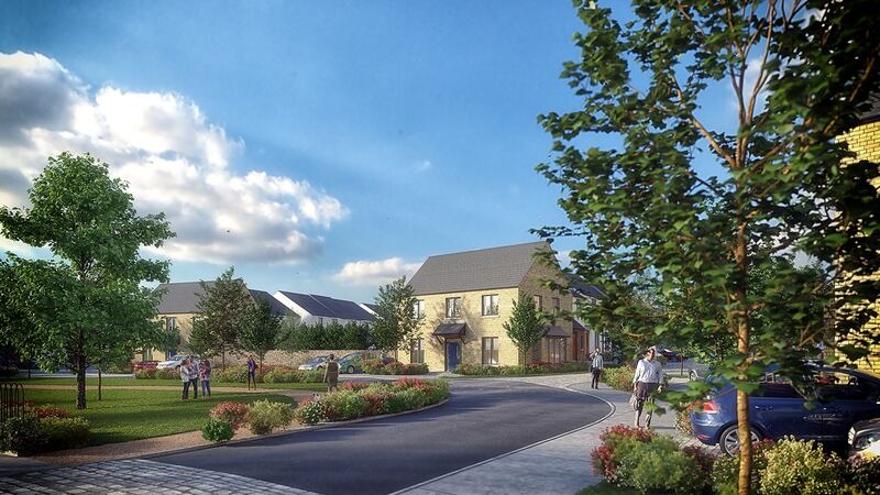Computer-generated view of The Meadows in Kill, Co Kildare, a new development of three- and four-bed homes coming to the market later this year