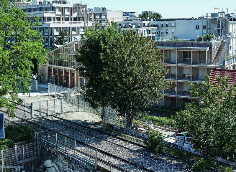  Ferme du Rail/the Railway Farm, in Paris. Photograph: Myr Muratet