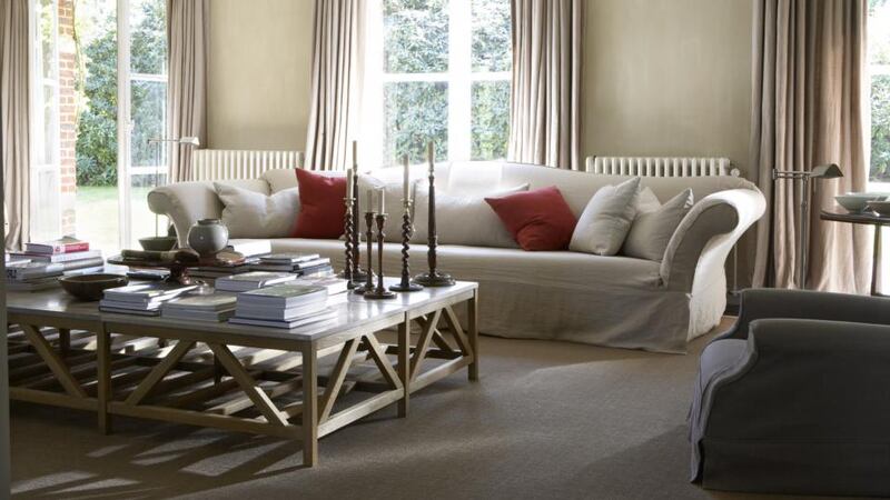 The livingroom of Alex Flamant’s Flemish home