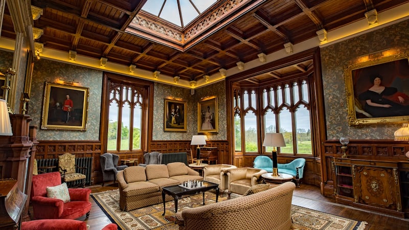 Markree Castle billiard room