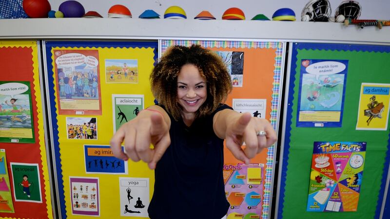 PE  and Homeschool Hub teacher Emer O’Neill. Photograph: Alan Betson