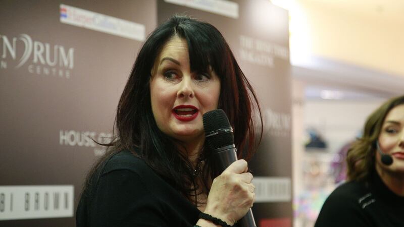 Author Marian Keyes speaks  at an  Irish Times’ Readers evening with  Sali Hughes. Photograph: Nick Bradshaw/ The Irish Times