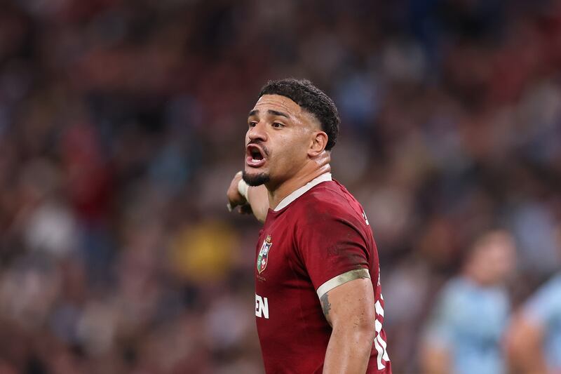 Sione Tuipulotu of the British and Irish Lions. Photograph: Cameron Spencer/Getty