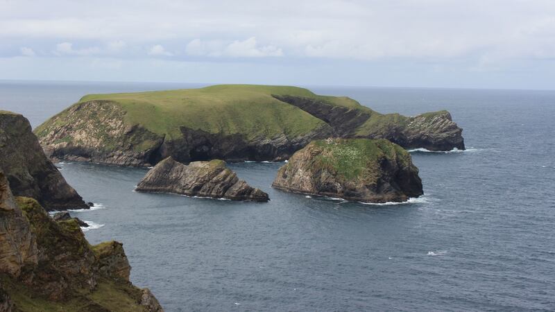 Research suggests a monastery or a late Bronze Age or early Christian fortress was built on Kid island. Photograph: Michael Gibbons