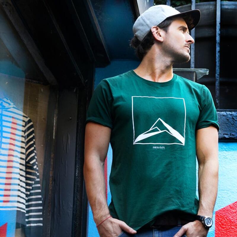 Fresh Cuts Clothing mountain T-shirt, made from ethically produced materials, €25, freshcutsclothing.com