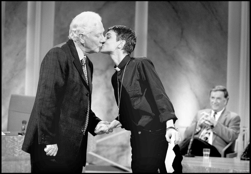 Sinéad O’Connor appeared numerous times on The Late Late Show, including Gay Byrne's final show in May 1999. Photograph: Steve Humphreys
