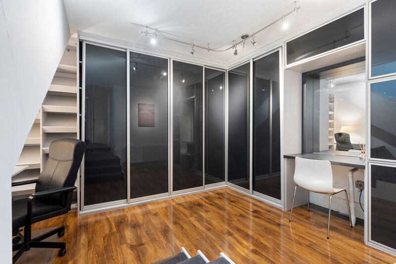 The property has a large dressing room downstairs