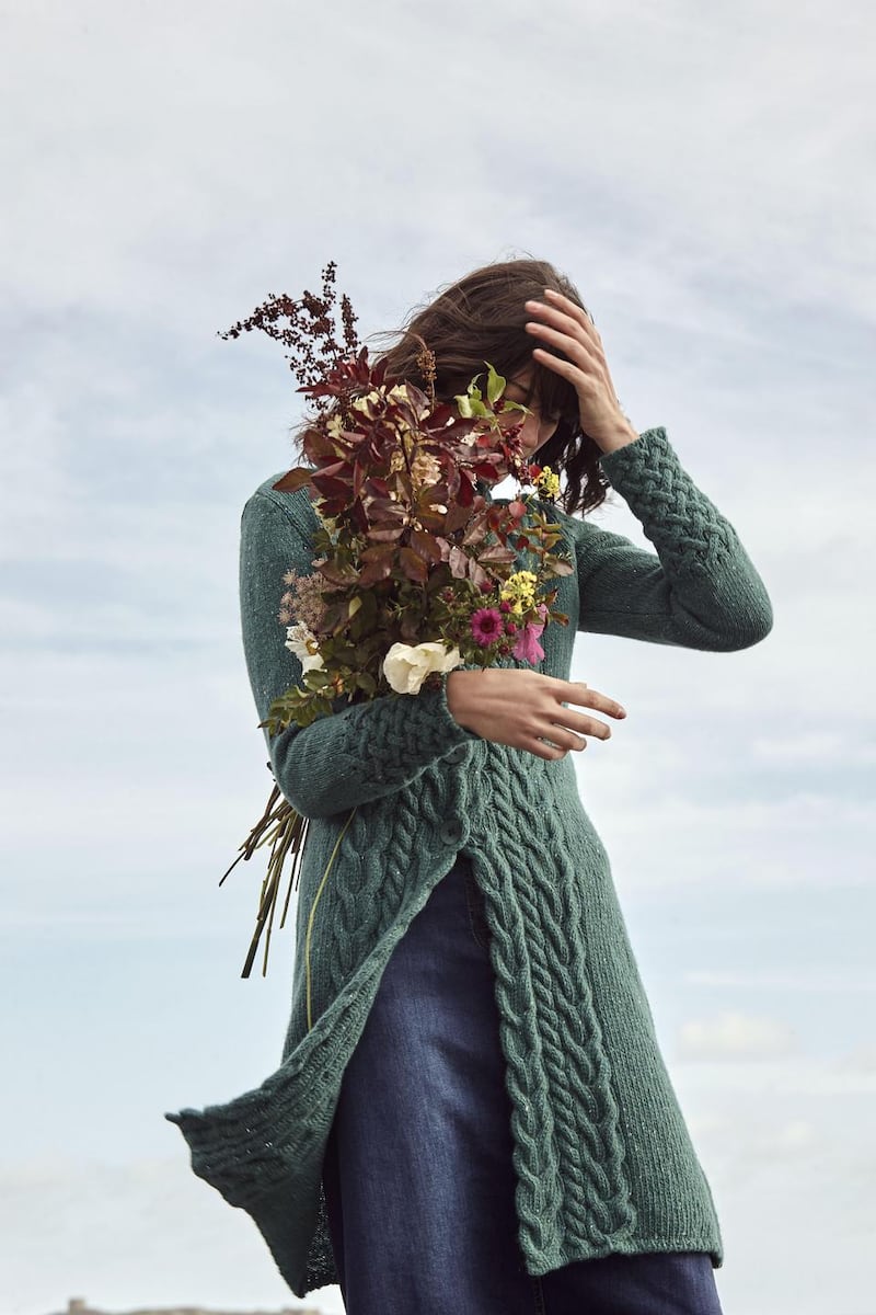 Green horseshoe cable coat €154.99