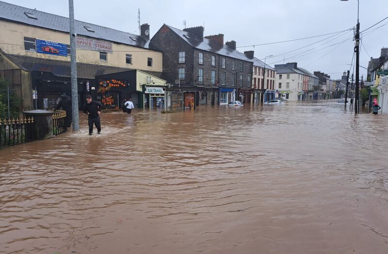 Flooding in Midelton, Co Cork. Photograph: Cork County Council