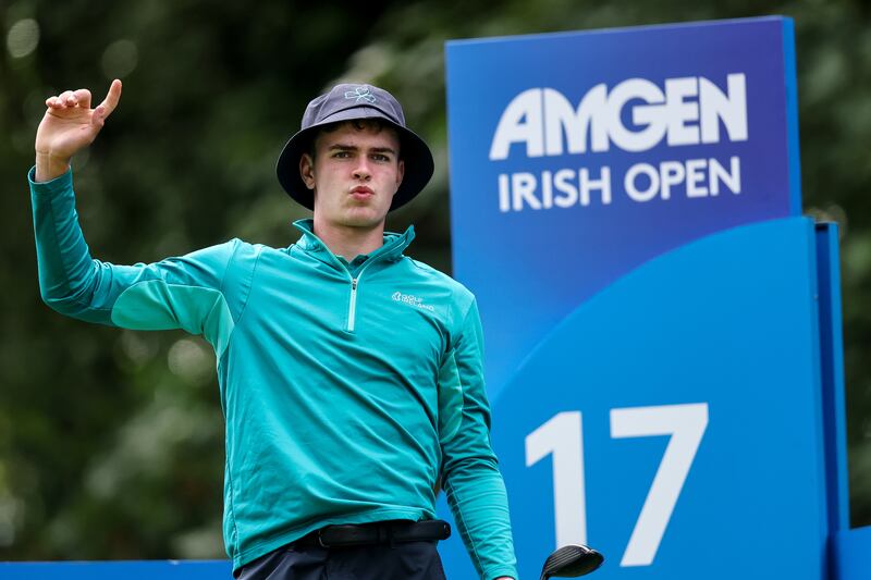 John Doyle on the 17th at the K Club on Thursday. Photograph: Bryan Keane/Inpho