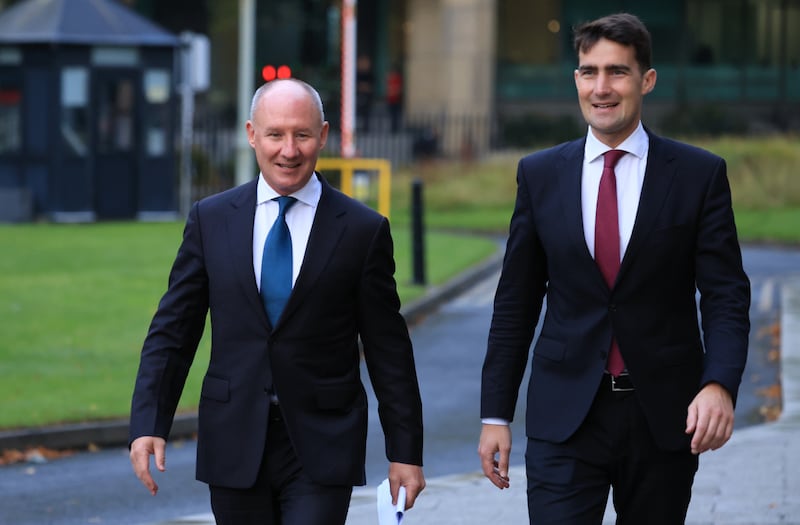 Jim Gavin and Jack Chambers. Photograph: Stephen Collins/Collins Photos