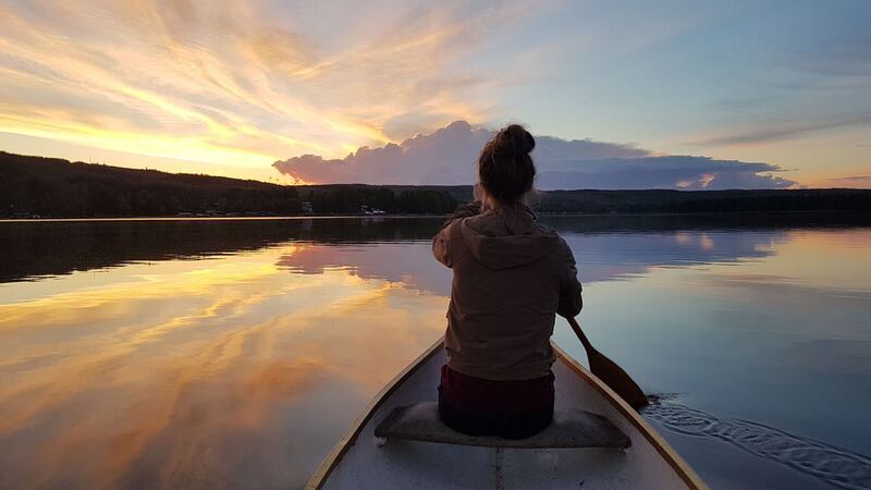 Summer Pix 2019: canoeing at sunset. Photograph: Zane Wilkinson