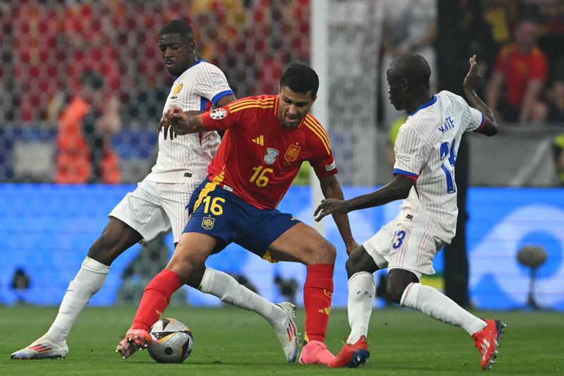 Rodri has been central to success with Luis de la Fuente and Spain since his teens. Photograph: Fabrice Coffrini/AFP via Getty Images