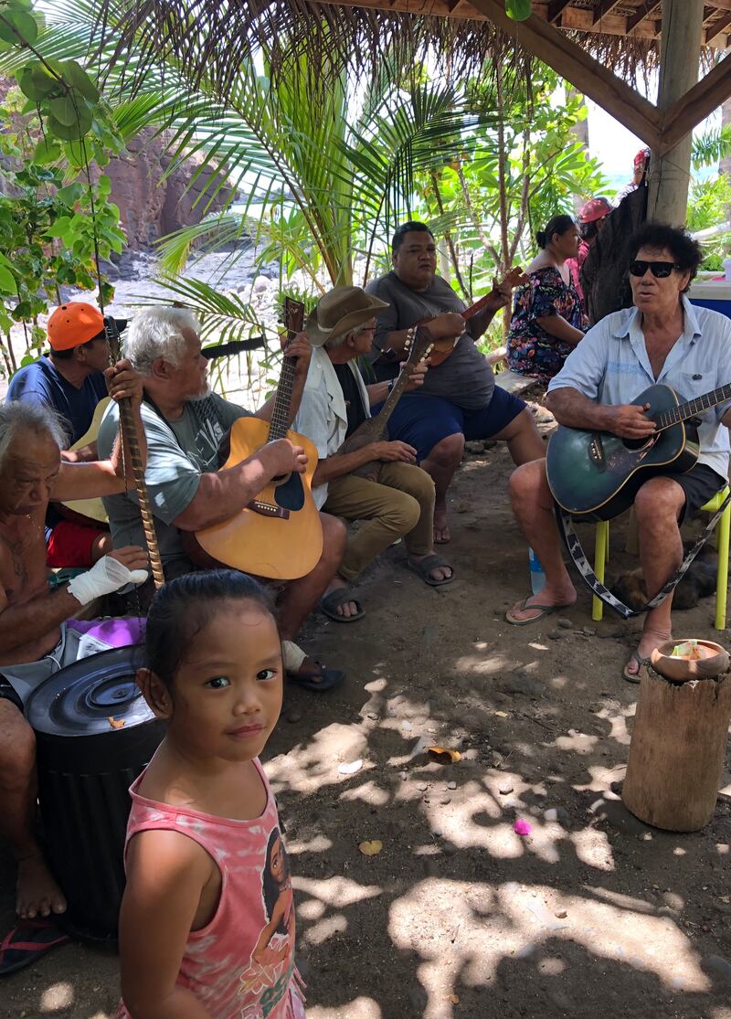 Band at Ua Huka. Photograph: Gemma Tipton