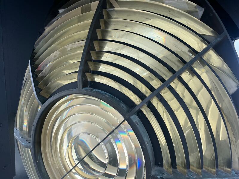 The beacon in Hook Lighthouse is now powered by LEDs and has a range of 18 miles