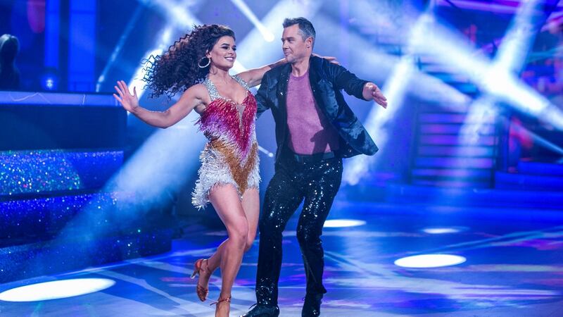 Cyclist Nicolas Roche and Karen Byrne. Photograph: Kyran O’Brien