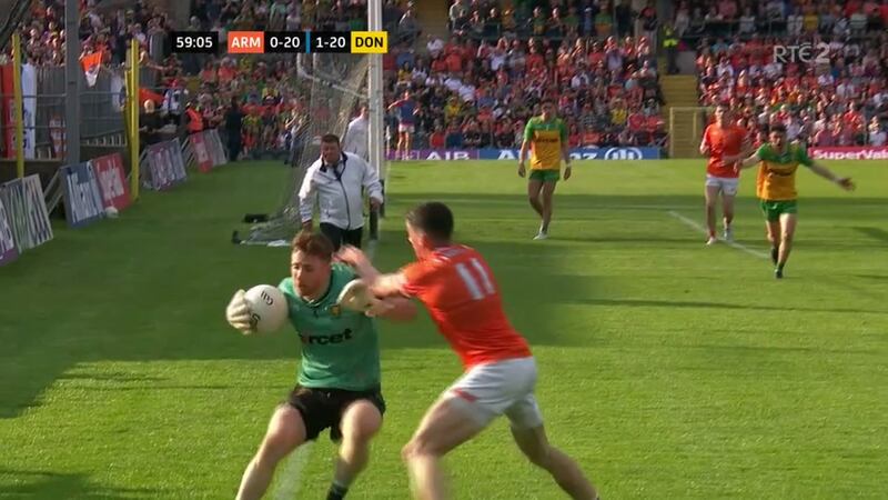 Games can come down to fine margins, and this 45 was awarded by expert positioning from the umpire