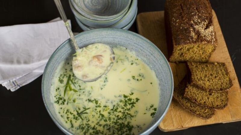 Carmel Somers’s seafood chowder