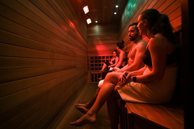 Saunas: some spa companies advertise the illusion of a 'detox'. Photograph: Dolly Faibyshev/New York Times