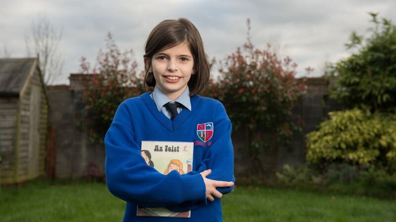 Sinéad Boland, who is now preparing to go into fifth class in her local Gaelscoil in Navan, Co Meath, loves Irish and is thriving socially