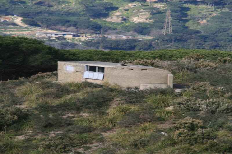 A poachers' bunker on Monte Ciccia: Hunters were slaughtering honey buzzards and other species from 17 concrete bunkers. Photograph: Anna Giordano