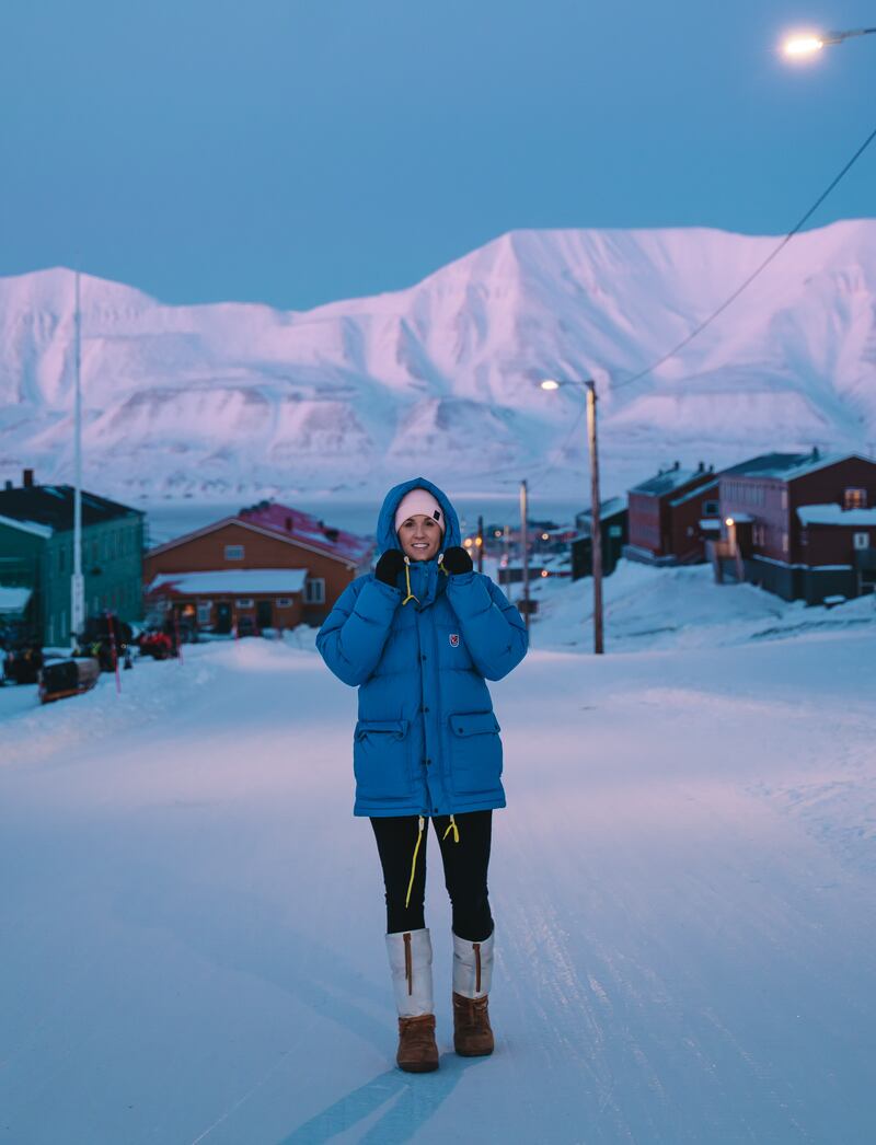 Cecilia Blomdahl: 'I remember Irish winter to be a wet kind of cold that goes into your bones with small amounts of snow, and the cold here on Svalbard is a very dry one with a lot more snow.'