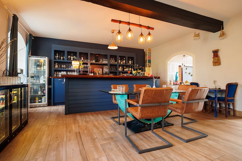 Tapestries from Cusco, Chancay burial dolls, Inca masks, a Puerto Rican tin rooster and more are on display throughout the room. Photograph: Dylan Vaughan