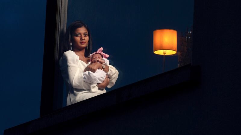 Gimee Etwarysing and Leah. Photograph: Joe Dunne