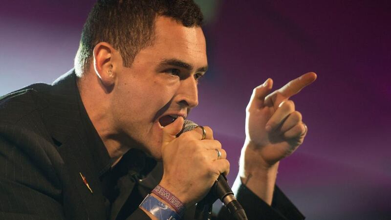 The Murder Capital’s James McGovern: commitment oozes from every pore, riff, drum roll and voice. Photograph: Dave Meehan