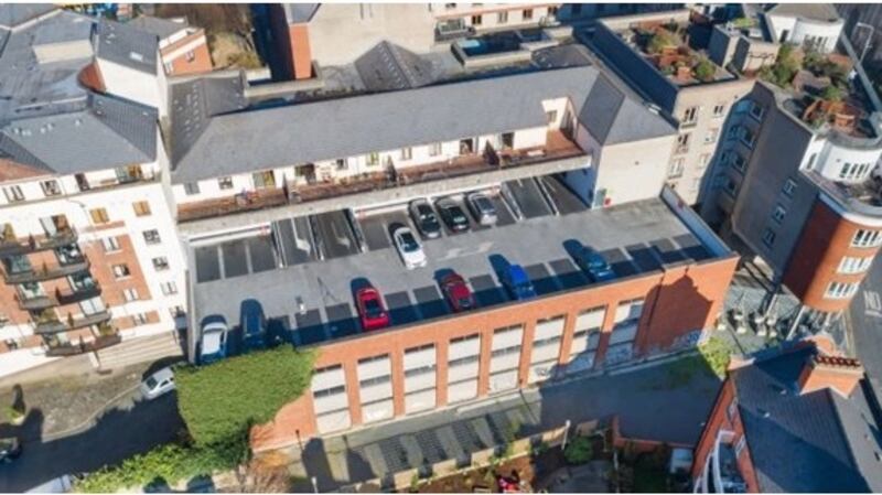 Jury’s Inn, Christchurch, Dublin. The car park is probably the location of the first theatre in Dublin, The Werburgh Street Theatre.