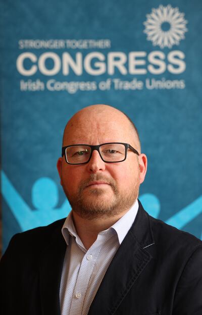 Owen Reidy says there are some people who aren’t in unions but get the benefit of an agreement. Photograph: Nick Bradshaw