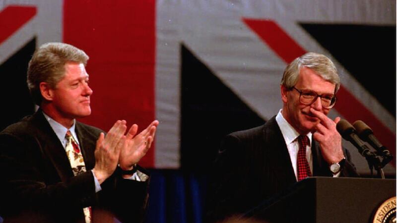 Bill Clinton and John Major in 1994