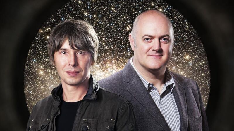 Stargazing Live: Prof Brian Cox and Dara Ó Briain. Photograph: Andrew Hayes-Watkins/BBC
